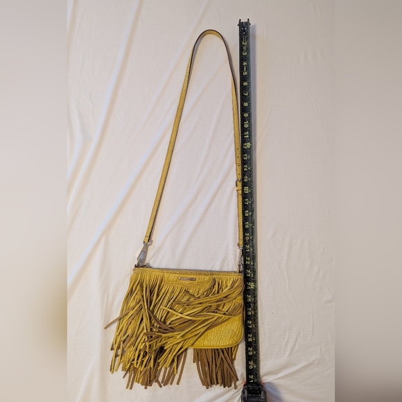 Rebecca Minkoff Yellow Fringe Crossbody Bag - Picture 12 of 12
